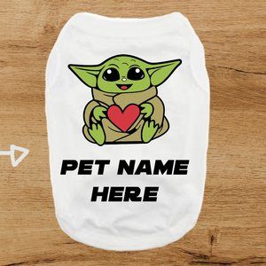 🥳HP🥳 NWT the child the mandalorin shirt for pets